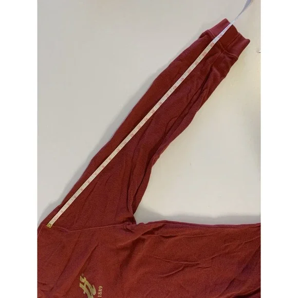 Vintage 2011 Carhartt Script Logo Thermal Waffle Knit Top Red M - Picture 9 of 9